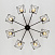 Потолочная люстра в стиле лофт Eurosvet Trappola 70107/8 черный