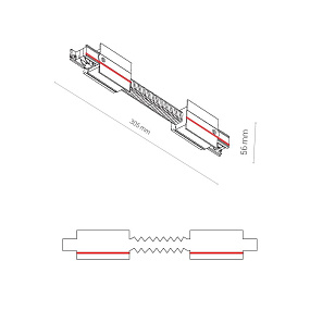 Коннектор прямой гибкий для 3-фазного шинопровода Nowodvorski Ctls Power 8676