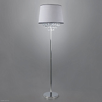 Торшер классический с хрусталем Eurosvet Opera 01037/1 хром/прозрачный хрусталь Strotskis