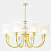 Подвесная люстра Crystal Lux ELENA SP8 GOLD