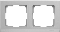 Рамка на 2 поста (серебряный) Werkel WL04-Frame-02