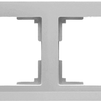 Рамка на 2 поста (серебряный) Werkel WL04-Frame-02