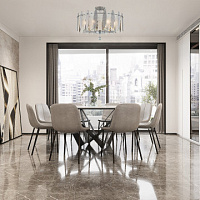 Потолочная хрустальная люстра Arte Milano 373309/8/80/570 CR