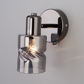 Настенный светильник с выключателем Eurosvet Ansa 20120/1 чёрный жемчуг