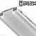 Интрудер (профиль) для встраивания однофазного трека в натяжной потолок, 2м IP20 белый NOVOTECH SLOTT 135192