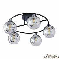 Потолочная люстра Arte Milano 322403/5 BK+CR