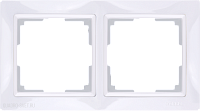 Рамка на 2 поста (белый, basic) Werkel WL03-Frame-02