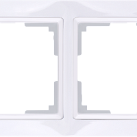 Рамка на 2 поста (белый, basic) Werkel WL03-Frame-02