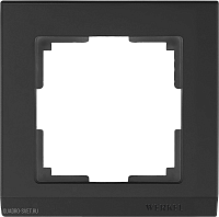 Рамка на 1 пост (черный) Werkel WL04-Frame-01-black