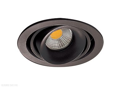 Встраиваемый светильник Donolux Lumme DL18615/01WW-R Shiny black/Black