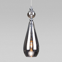 Подвесной светильник со стеклянным плафоном Eurosvet Ilario 50202/1 дымчатый