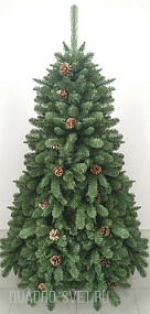 CRYSTAL TREES Искусственная Ель Триумфальная с шишками 210 см
