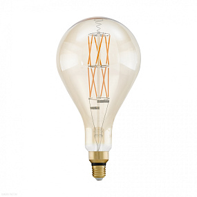 Лампа светодиодная филаментная диммируемая EGLO "BIG SIZE" PS160, 8W (E27), L305, 2100K, 806lm, янта