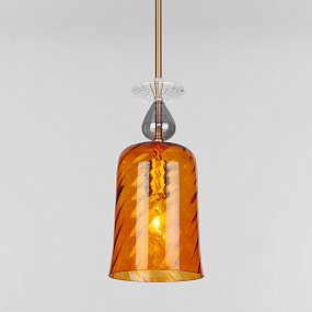 Подвесной светильник со стеклянным плафоном Eurosvet Dream 50194/1 янтарный