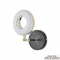 Бра светодиодное Arte Milano 271399/1B BK/GD
