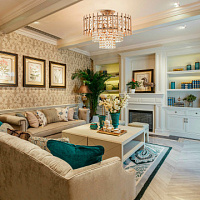 Потолочная хрустальная люстра Arte Milano 376109/6/30/390 GD