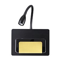 Настенный светодиодный светильник-полка с подсветкой/USB Odeon Light SONIA 4242/3WL