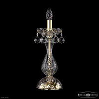 Настольная лампа с хрусталем Bohemia IVELE Crystal 1409L/1-35 G
