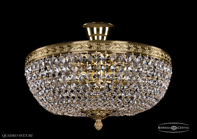 Хрустальная потолочная люстра Bohemia IVELE Crystal 1911/40Z/G