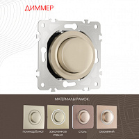 Диммер, 500W 202.48-1.shampan Arte Milano