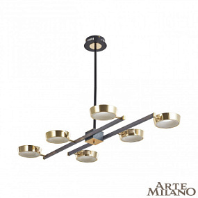 Потолочная светодиодная люстра Arte Milano 271279/6L NI/GD