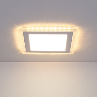 Встраиваемый светодиодный светильник Elektrostandard DLS024 12+6W 4200K (DLS024 18W 4200K)