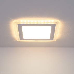 Встраиваемый светодиодный светильник Elektrostandard DLS024 12+6W 4200K (DLS024 18W 4200K)