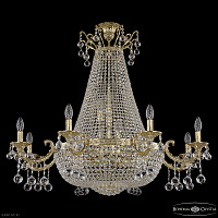 Большая хрустальная люстра Bohemia IVELE Crystal 2128H208/8/100IV/Y1 G