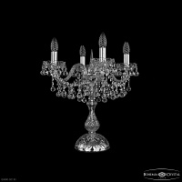 Хрустальная настольная лампа Bohemia IVELE Crystal 1409L/4/141-47 Ni