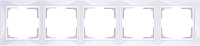Рамка на 5 постов (белый, basic) Werkel WL03-Frame-05