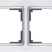 Рамка на 2 поста (белый) Werkel WL03-Frame-02-white