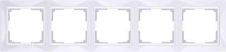 Рамка на 5 постов (белый, basic) Werkel WL03-Frame-05