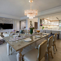 Подвесная хрустальная люстра Arte Milano 376109/6/300/390 GD