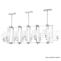 Большая люстра Crystal Lux NICOLAS SP12 L1600 NICKEL/WHITE