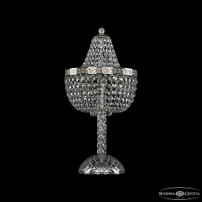 Хрустальная настольная лампа Bohemia IVELE Crystal 19281L4/H/25IV Ni