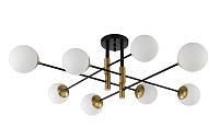 Большая люстра Crystal Lux FIDEL PL8 BLACK