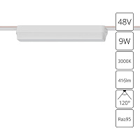 Магнитный трековый светильник Arte Lamp RAPID A1153PL-1WH