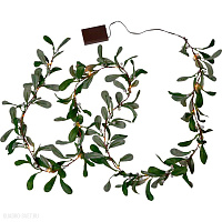 Гирлянда 20X0,06W(LED), 4,5V, L1,8м, коричн., зелен. EGLO MISTEL 612-93