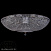 Люстра большая ARTGLASS MILADA dia 2000 Nickel