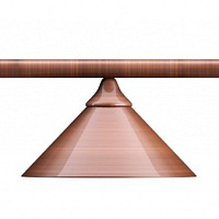 Бильярдный светильник на пять плафонов «Elegance» (бронзовая штанга, бронзовый плафон D35см) 75.028.05.0