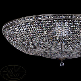 Люстра большая ARTGLASS MILADA dia 2000 Nickel
