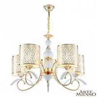 Подвесная люстра Arte Milano 309787/5 Wh/Gd