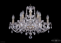 Хрустальная подвесная люстра Bohemia IVELE Crystal 1402/6+3/195/Pa