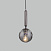 Подвесной светильник со стеклянным плафоном Eurosvet Joy 50208/1 дымчатый