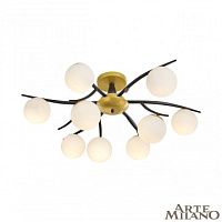 Большая люстра Arte Milano 273408/9 BK/GD