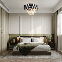 Потолочная хрустальная люстра Arte Milano 375009/3+2/20/380 CR