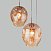 Подвесной светильник со стеклянными плафонами Eurosvet Mill 50195/3 золото