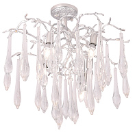 Потолочная люстра Crystal Lux REINA PL5 D600 SILVER PATINA
