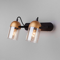 Настенный светильник с поворотными плафонами Eurosvet Mars 20122/2 черный/золото