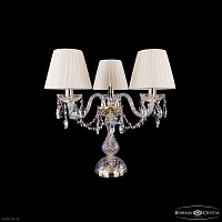 Настольная лампа с хрусталем Bohemia IVELE Crystal 1406L/3/141-39 G SH33-160